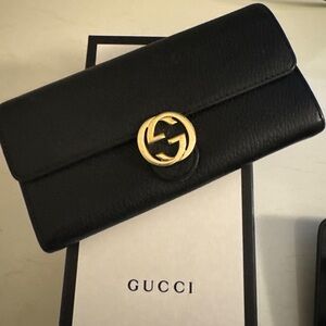 Gucci Black Leather Wallet